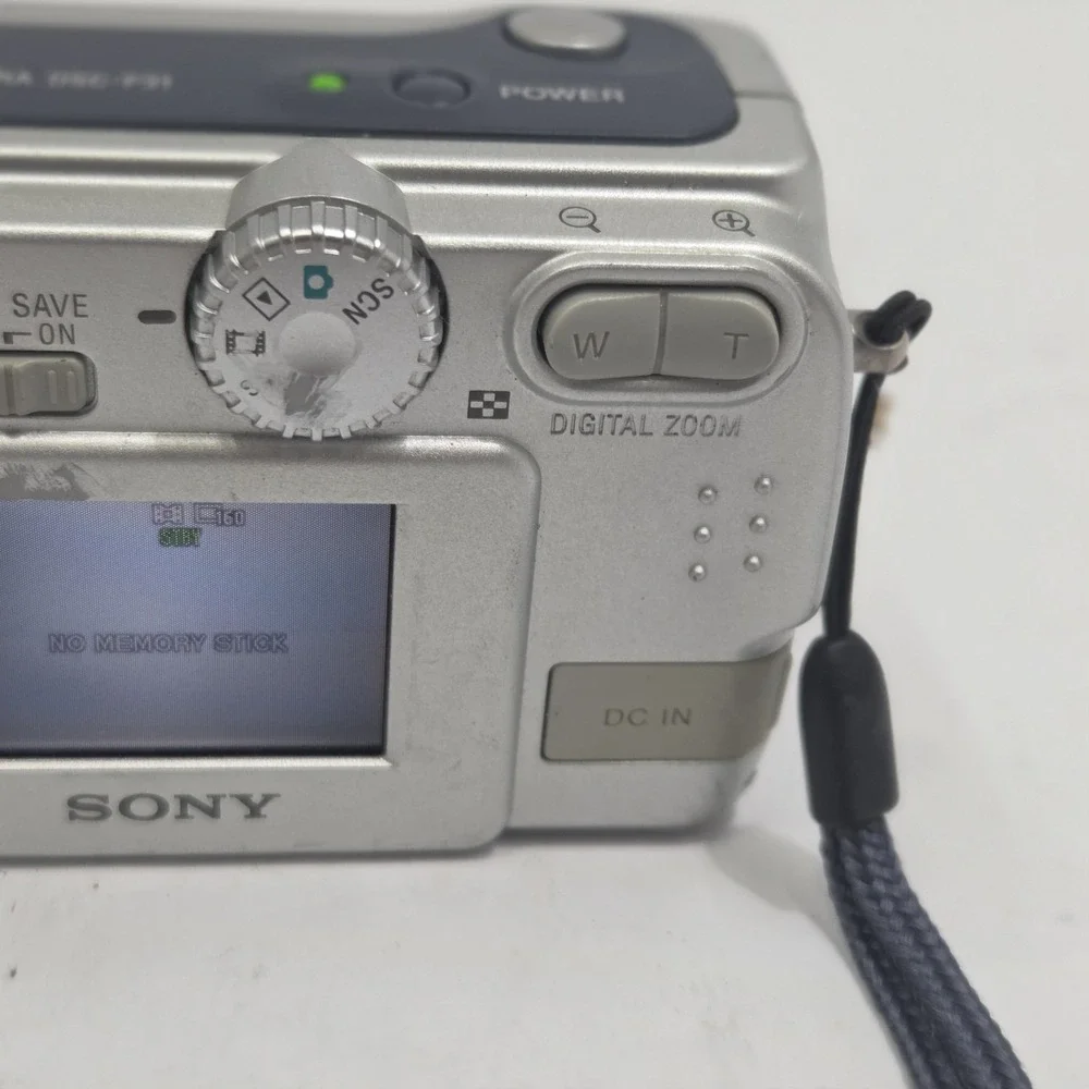 Sony Cyber-shot DSC-P31 2.0MP Compact Digital Camera Silver with Case
